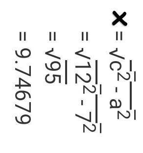 Solve for the missing side length. If necessary round to the nearest tenth.