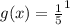 g(x) = \frac{1}{5}^1