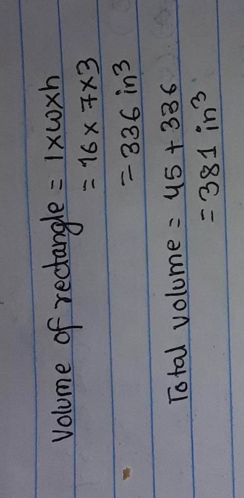 The volume of this figure is
_____cubic inch 
Help&EXPLAIN