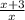 \frac{x + 3}{x}