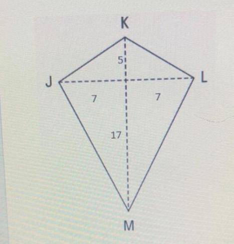 for the given kite, find the length of side LM. wrote your answer in simplest radical form. show all