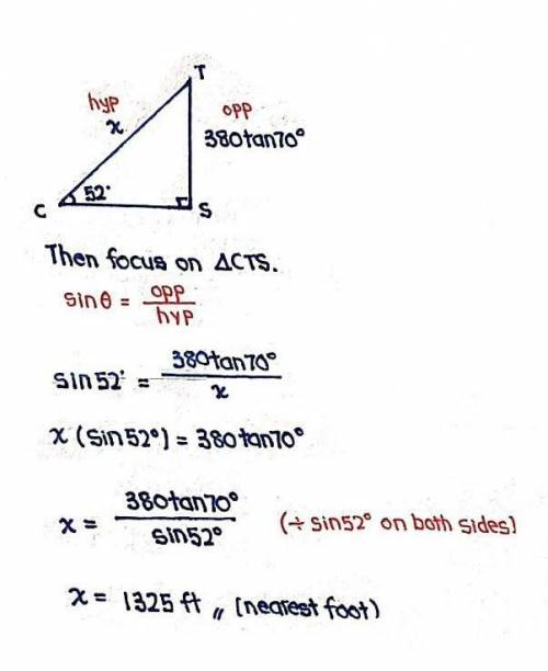 Solve to x to the nearest foot