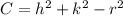 C = h^{2}+k^{2}-r^{2}