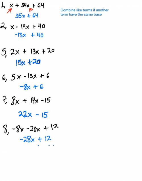 Help please!

Factoring Quadratics
Factor the following quadratic expressions into two binomials. Sh