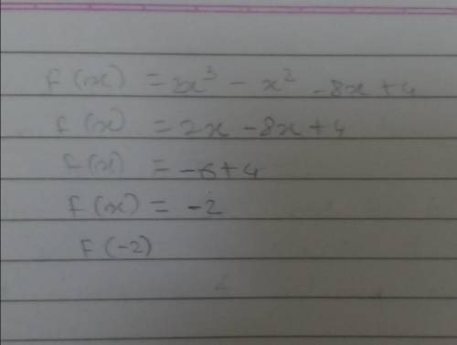 Which real numbers are zeros of the function?

f(x) = 2x3 – x2 – 8x + 4
Select each correct answer.