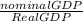 \frac{nominal GDP }{Real GDP}