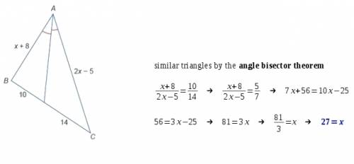 What is value of x?  enter your answer in the box. x =