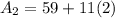 A_2=59+11(2)