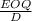 \frac{EOQ}{D}