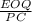 \frac{EOQ}{PC}