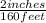 \frac{2inches}{160 feet}