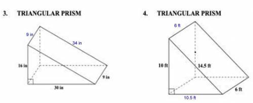 HELP MEEE!
Find the area and volume for both.