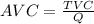 AVC = \frac{TVC}{Q}