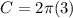 C=2\pi (3)