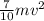 \frac{7}{10} mv^{2}