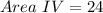 Area\ IV = 24