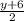 \frac{y+6}{2}