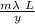 \frac{m \lambda \ L}{y}