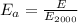 E_a=\frac{E}{E_{2000}}