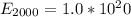 E_{2000}=1.0*10^20