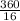 \frac{360}{16}