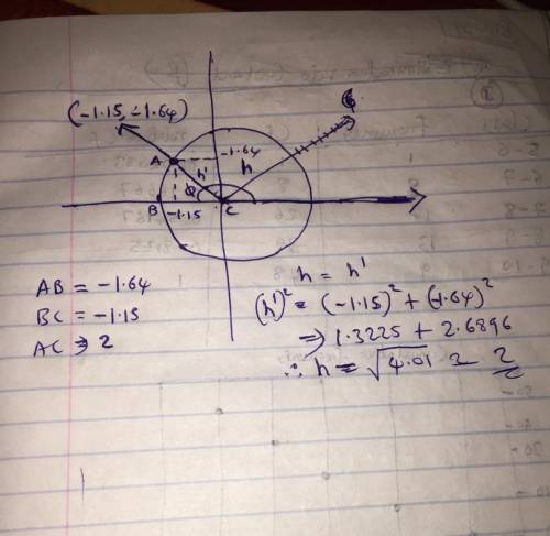 Consider the angle shown below with an initial ray pointing in the 3-o'clock direction that measures