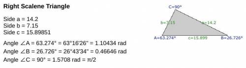 Solve ΔPQR Your answer should include the length of r and the measures of angle P and angle Q.

Incl