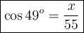 which equation could be used to find the value of x?  triangle def where angle e is a right angle. d