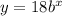 y = 18b^x