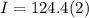 I=124.4(2)