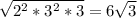 \sqrt{2^2 * 3^2 * 3} = 6\sqrt{3}