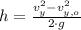 h = \frac{v_{y}^{2}-v_{y,o}^{2}}{2\cdot g}