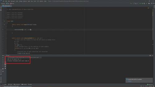 Write a function gcd in assembly language, which takes two parameters, calculates and returns the gc