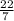 \frac{22}{7\\}