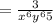 =  \frac{3}{ {x}^{6 }  {y}^{6}5}