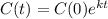 C(t) = C(0)e^{kt}