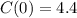 C(0) = 4.4