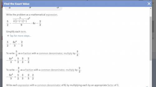 Simplify 5/2-[2/{1/9(1/2+1/2+1/2)+1/2}x3]/9/4 x-2/3
