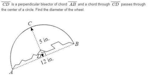 CD is a perpendicular bisector of chord AB and a chord through CD passes through the center of a cir