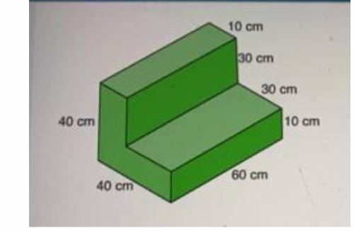 Which equation can you use to solve for the volume of the cake?

A. 60 × 40 × 30 × 10 = V B. (30 + 6