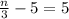 \frac{n}{3}  - 5 = 5