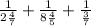 \frac{1}{2\frac{4}{7} }+ \frac{1}{8\frac{4}{5} }+ \frac{1}{\frac{3}{7} }