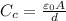 C_c=\frac{\varepsilon_0  A}{d}\\\\