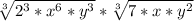 \sqrt[3]{2^3*x^6*y^3} *\sqrt[3]{7*x*y^2}