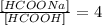 \frac{[HCOONa]}{[HCOOH]} = 4