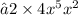 −2 \times 4x^5x^2