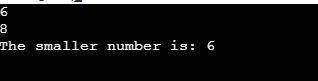 The following program results in a compiler error. Why? int FindMin(int a, int b) { int min; if (a &