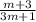 \frac{m+3}{3m+1}