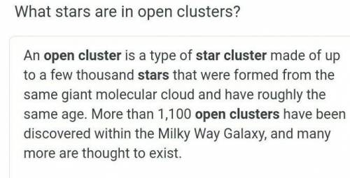 Identifying Star Systems:
Which type of star system is pictured?
✔ open cluster