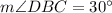 m\angle DBC=30^\circ